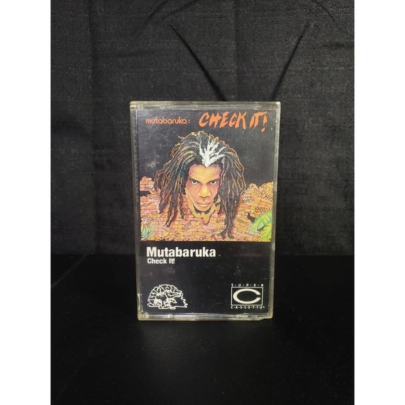 RARE Mutabaruka- Check It! LP CASSETTE SHANACHIE REGGAE tape 1983 Melanin Man - Picture 1 of 2